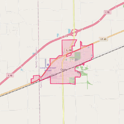 Map of Casey