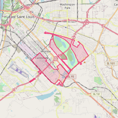 Map of Centreville