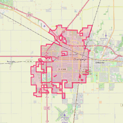 Map of Champaign