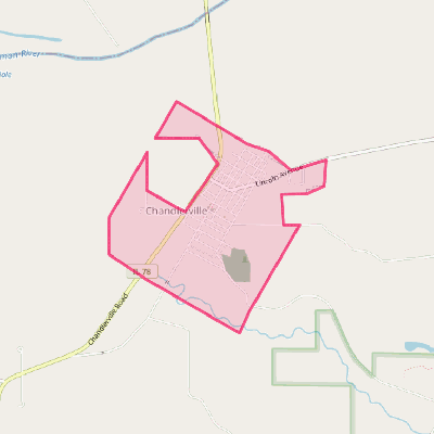 Map of Chandlerville