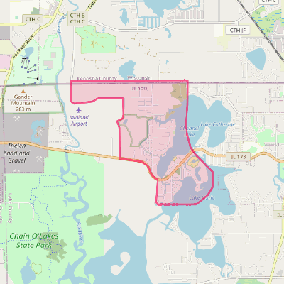 Map of Channel Lake