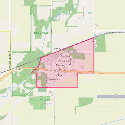 Map of Chemung