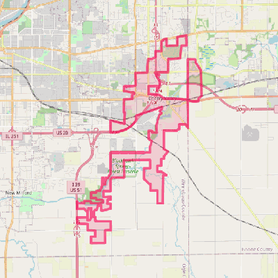 Map of Cherry Valley