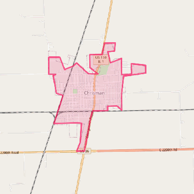 Map of Chrisman