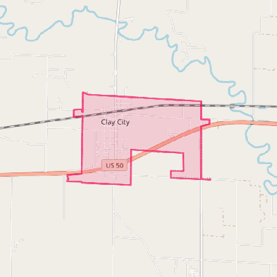 Map of Clay City