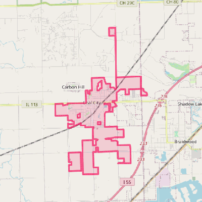 Map of Coal City