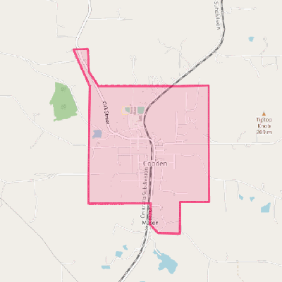 Map of Cobden