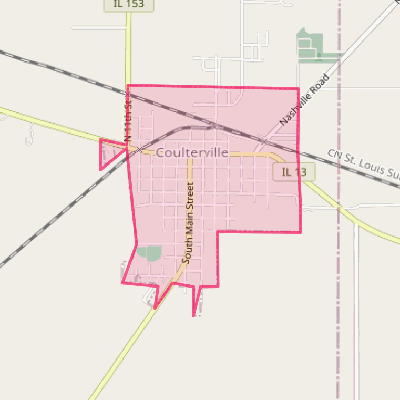 Map of Coulterville