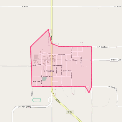 Map of Cowden