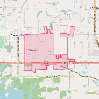 Map of Crainville