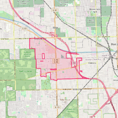 Map of Crestwood