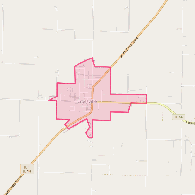 Map of Crossville