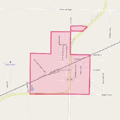 Map of Cutler