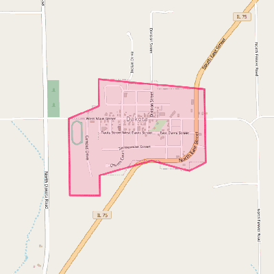 Map of Dakota