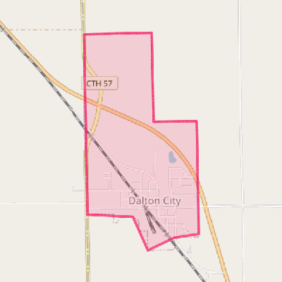 Map of Dalton City