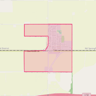 Map of Dawson