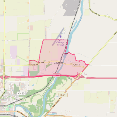 Map of Dayton