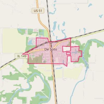 Map of De Soto