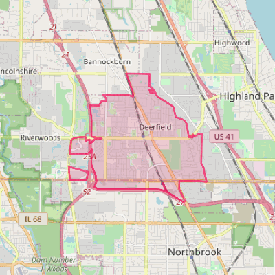 Map of Deerfield