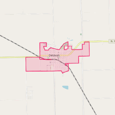 Map of Delavan