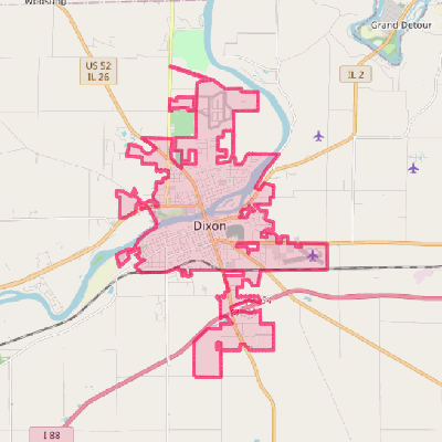 Map of Dixon