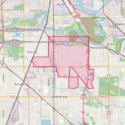 Map of Dolton