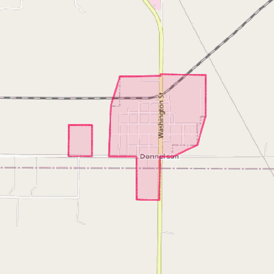 Map of Donnellson