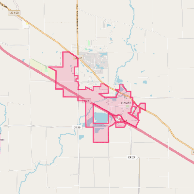 Map of Downs