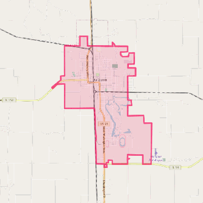 Map of Du Quoin