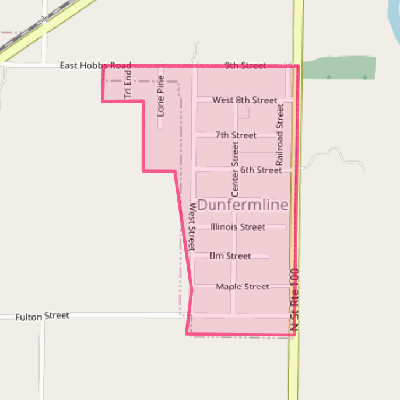 Map of Dunfermline