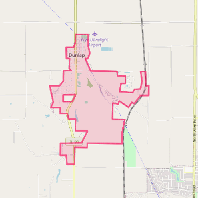 Map of Dunlap