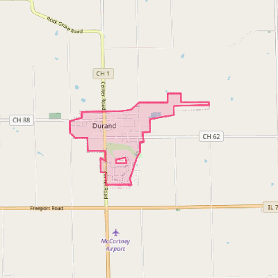 Map of Durand