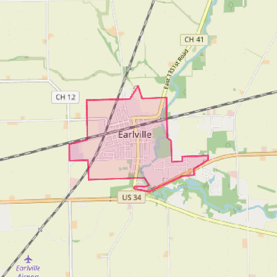 Map of Earlville