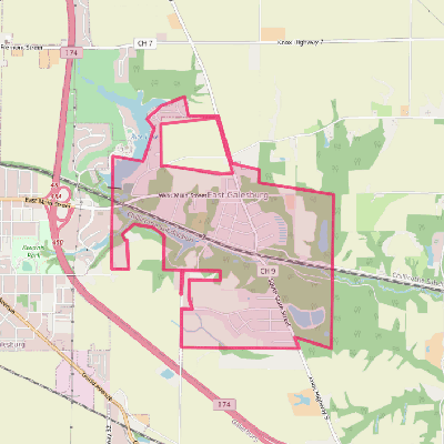 Map of East Galesburg