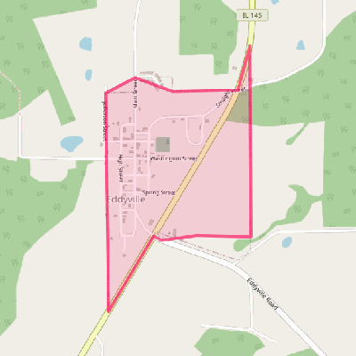 Map of Eddyville