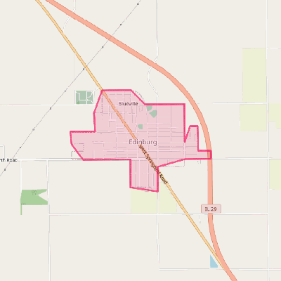 Map of Edinburg