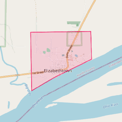 Map of Elizabethtown