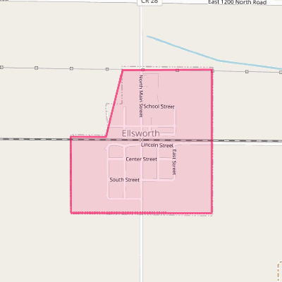 Map of Ellsworth