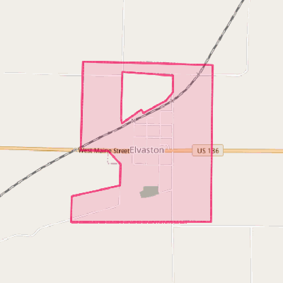 Map of Elvaston