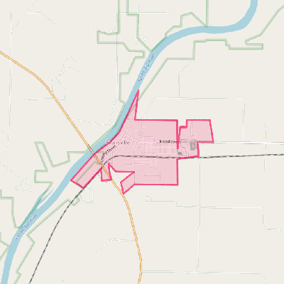 Map of Evansville