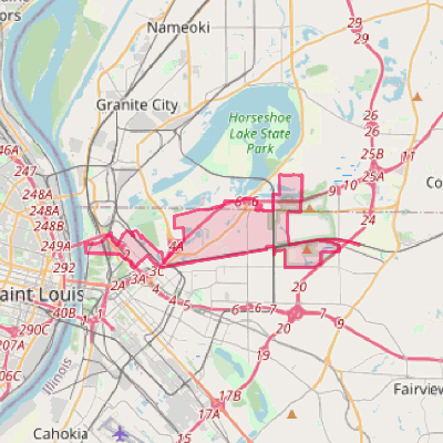 Map of Fairmont City