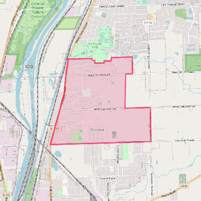 Map of Fairmont