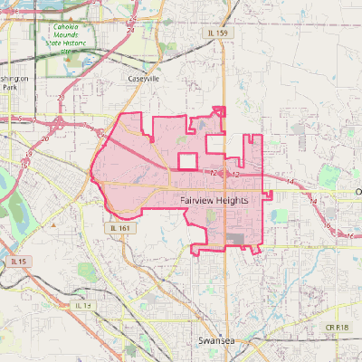 Map of Fairview Heights