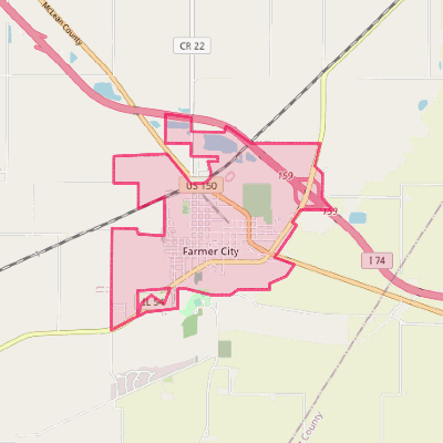 Map of Farmer City