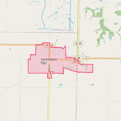 Map of Farmington