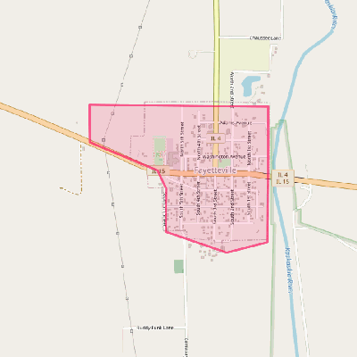 Map of Fayetteville