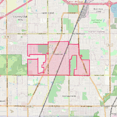 Map of Flossmoor