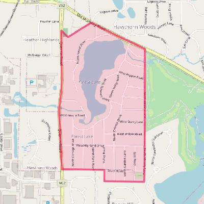 Map of Forest Lake