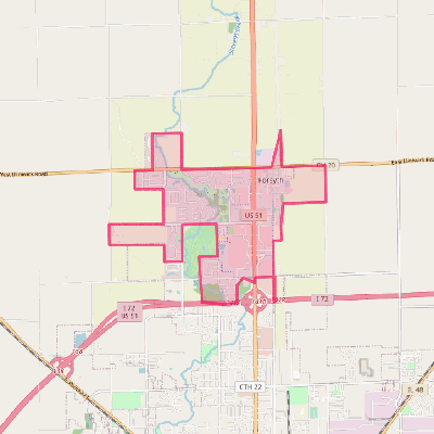 Map of Forsyth