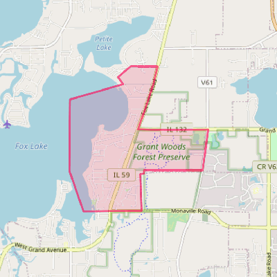 Map of Fox Lake Hills